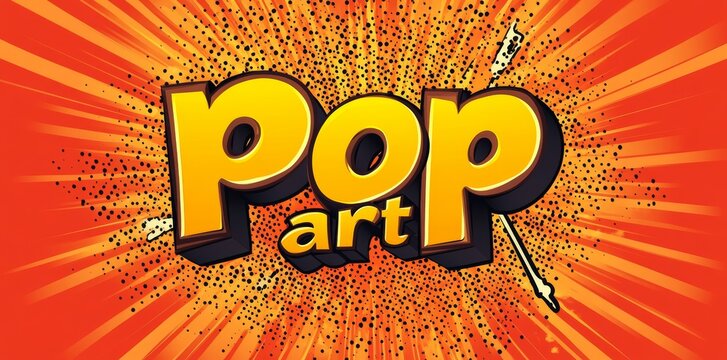 Cartoon text style with an editable pop art effect for personalized designs