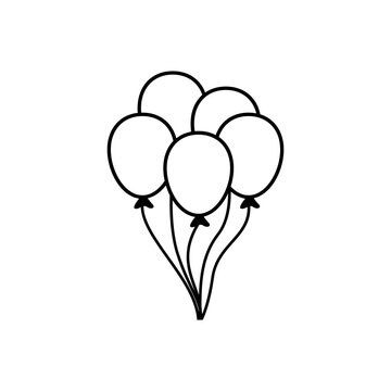 icon balloon logo vector black color