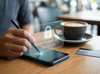 Secure payment technology verification online digital security system safe cyberspace safe digital payment verification system