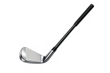 Golf club iron illustrating sport equipment and game accessory for recreational activity and professional tournament