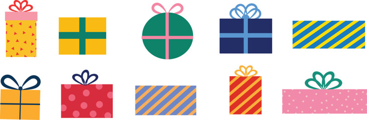 Gift box icon. Gifts and presents for holiday celebration and special sales offer. birthday celebration. EPS 10