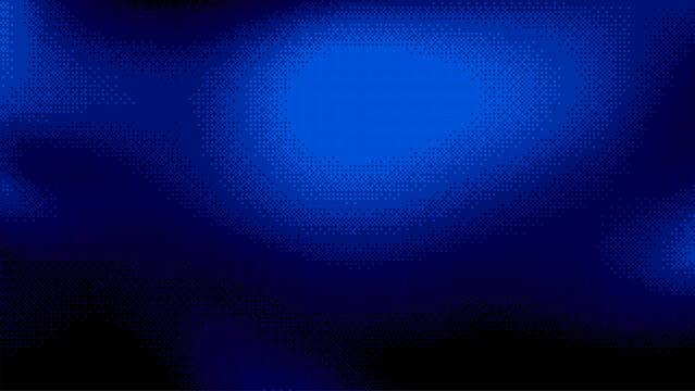 Blue gradient pixel art background with subtle texture. Abstract digital pattern for technology design. Dynamic retro graphic.