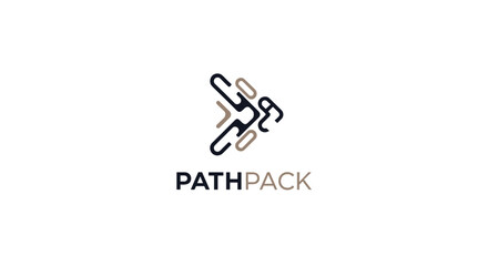 Pathpack Logo Design with Climbing Ropes.