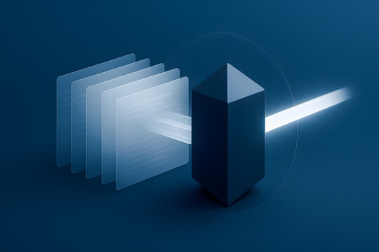 Abstract 3D Zero Trust Multilayer Security Filter Protecting Core System with Clean Data Beam