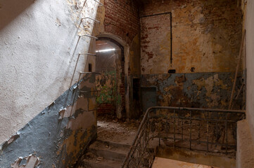 Obraz premium Abandoned Industrial Power Engineering Facility in Poland