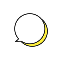 Speech Bubble Icons &ndash; Circular Speech Bubble Icon