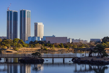 Fototapeta premium 都心散歩 真冬の浜離宮