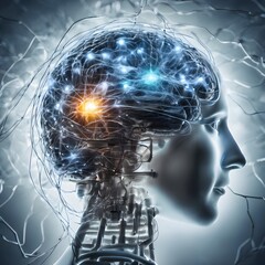 Cybernetic Brain Connection Vision