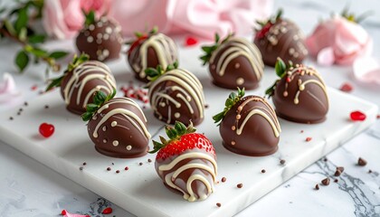 chocolate and strawberry