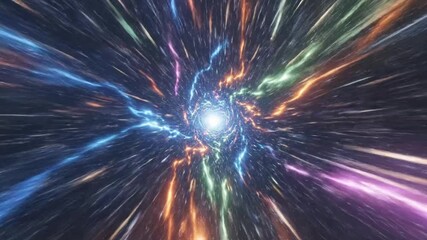 Colorful cosmic vortex in deep space