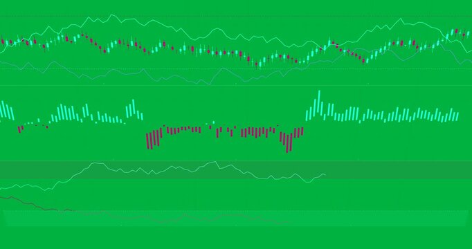 On update chart showing candles, trend lines, volume bars appearing transparent for market analysis