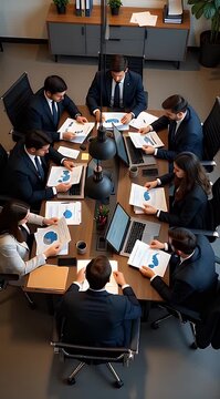 Business Meeting with Professionals Discussing.