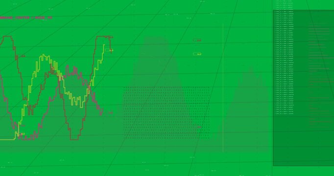 Pulse yellow trace looping then climbing magenta area, marking time to show data on transparent bg