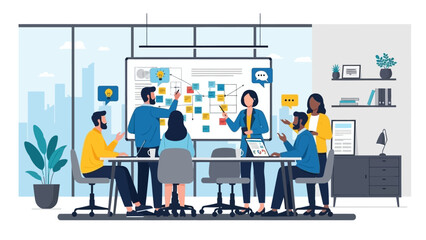 Team Meeting and Brainstorming Session.