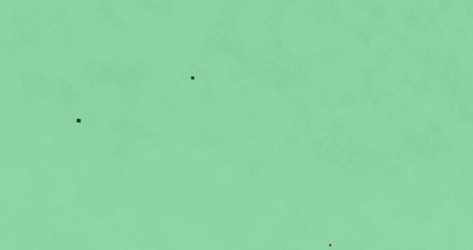 Three markers holding position as dark wedge sweeping in to signal transition on transparent canvas