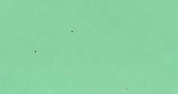 Band appearing black dots shifting red dot staying showing dot flow on panel grid transparent bg