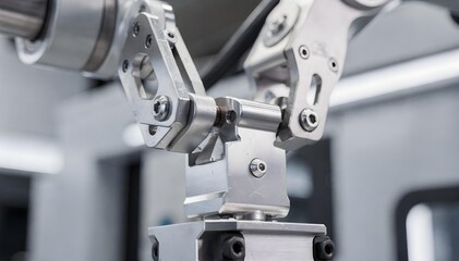 Robotic arm manipulator performing a delicate task on a high-precision industrial production line.