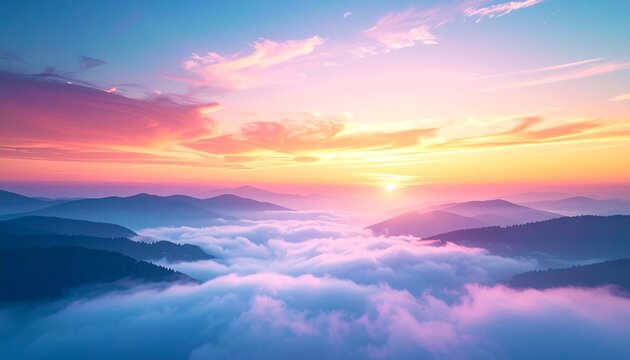 color grading, fog layer copy space 