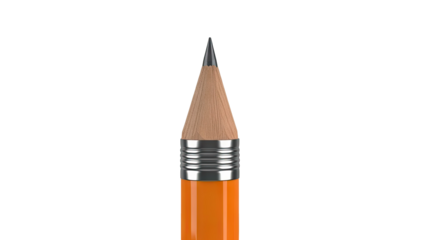 Sharpened Orange Pencil Tip