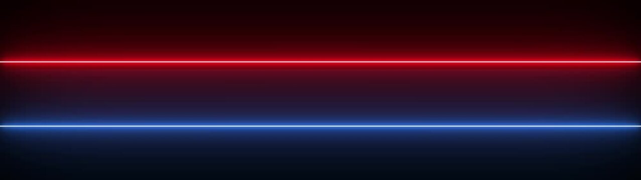 Defocused police red blue emergency lights flashing in the dark. Flashing warning siren light rotates and changes colors from blue to red on black background. Emergency services, ambulance, fire