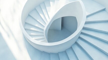 Elegant Spiral Staircase in Modern Architectural Design and Style