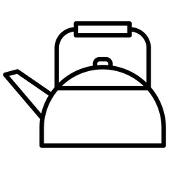 Obraz premium Kettle Outline Icon