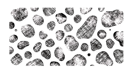 Hand Drawn Scribble Spots Seamless Pattern