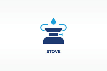STOVE vector, icon or logo sign isolated symbol illustration