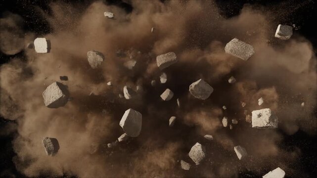 Debris Impact Explosion Overlay