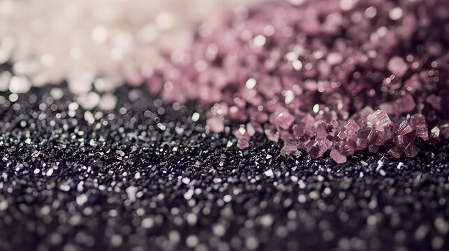 Raw lithium ore crystals on dark granite with metallic reflections,showcasing strategic mineral resources and clean energy materials for industrial use.