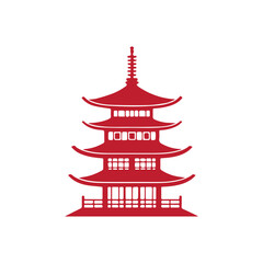 Japanese Pagoda Temple Icon
