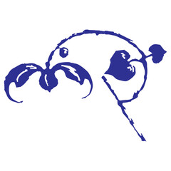 Abstract Vintage Botanical Vector Ornament Set