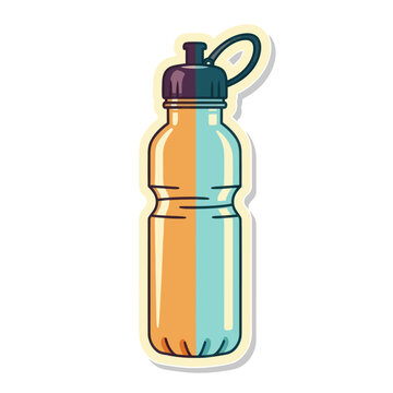 Reusable Plastic Water Bottle with Cap.
