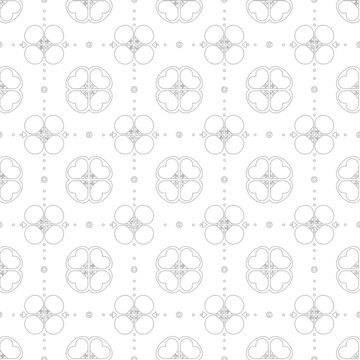 Seamless shamrock and diamond pattern for St. Patricks Day designs