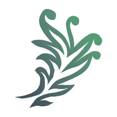 Abstract Vintage Botanical Vector Ornament Set