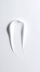 Textura de Crema Blanca Cosm&eacute;tica sobre Fondo Claro Concepto de Hidrataci&oacute;n y Cuidado de la Piel

