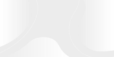 Minimalist White Gradient Abstract Background with Smooth Organic Shapes and Waves Dynamic Wavy Lines