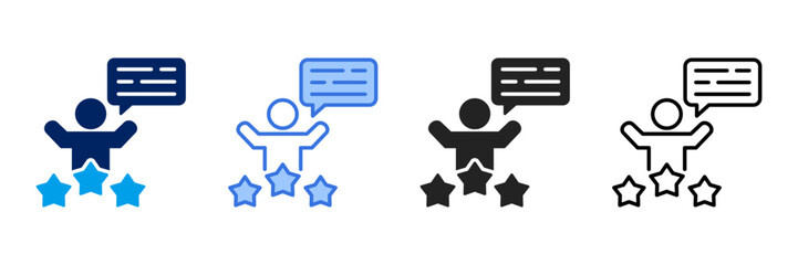 Success Story  Icon Set Different Style Collection. 