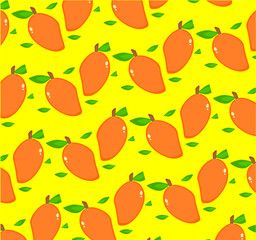 Harum Manis mango illustration background with a fresh look and natural colors representing an Indonesian tropical fruit. Ideal for food and beverage designs, product packaging, posters, promotions