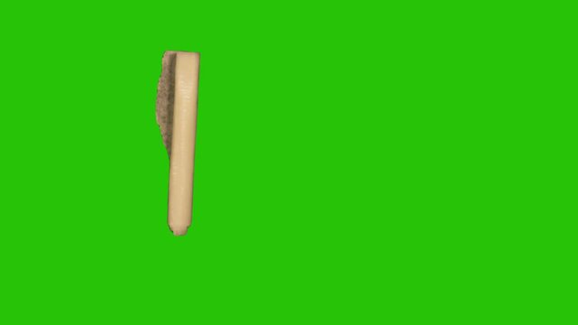 Short translucent masking tape piece animated in stop motion on green screen, ideal for pinning small notes, photos or titles.