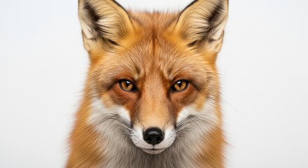 Fototapeta premium Red Fox Closeup Portrait.