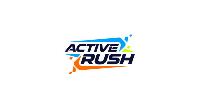 Active Rush Logo Design Element.