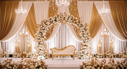 Luxurious Wedding Ceremony Setup.