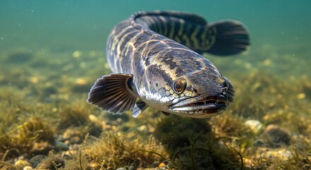 Fish Swimming in Clear Water.
