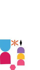 Colorful geometric shapes