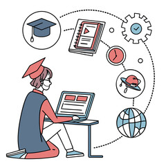 business man working on laptop computer