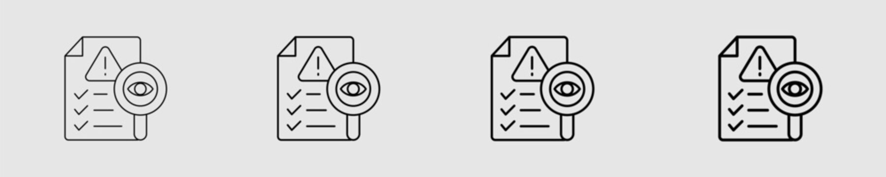 Audit Different Style Icon