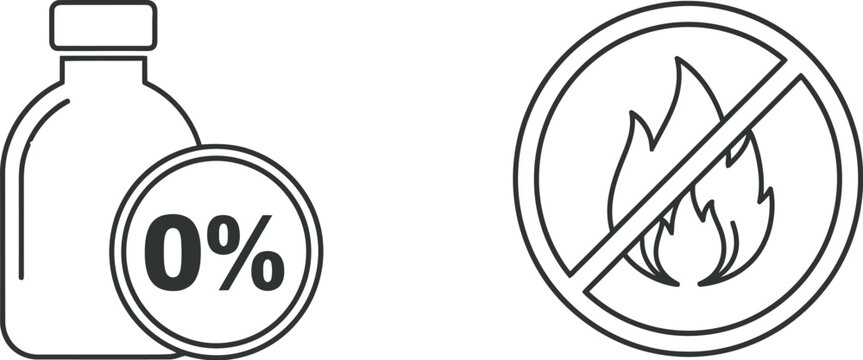 Non flammable liquid container with zero percent