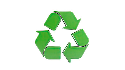 Obraz premium Green recycling symbol