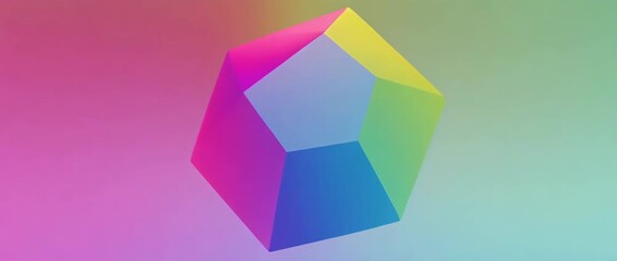 Abstract minimal motion loop in 4K with vibrant colors and surreal geometric animation
 - Powered by Adobe